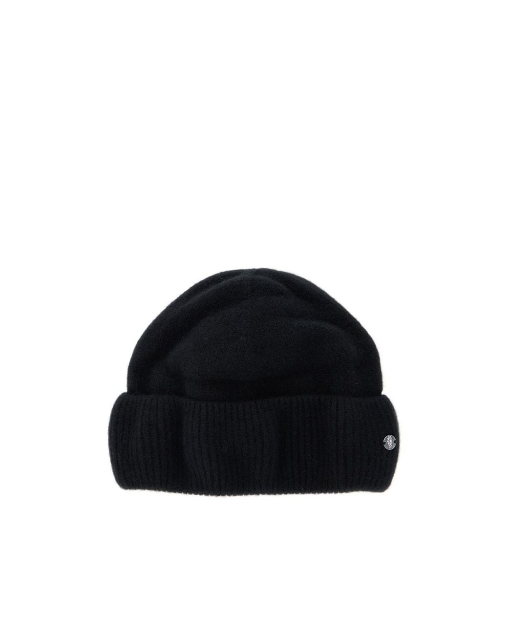 Helen Kaminski Black Vivian Ribbed Beanie
