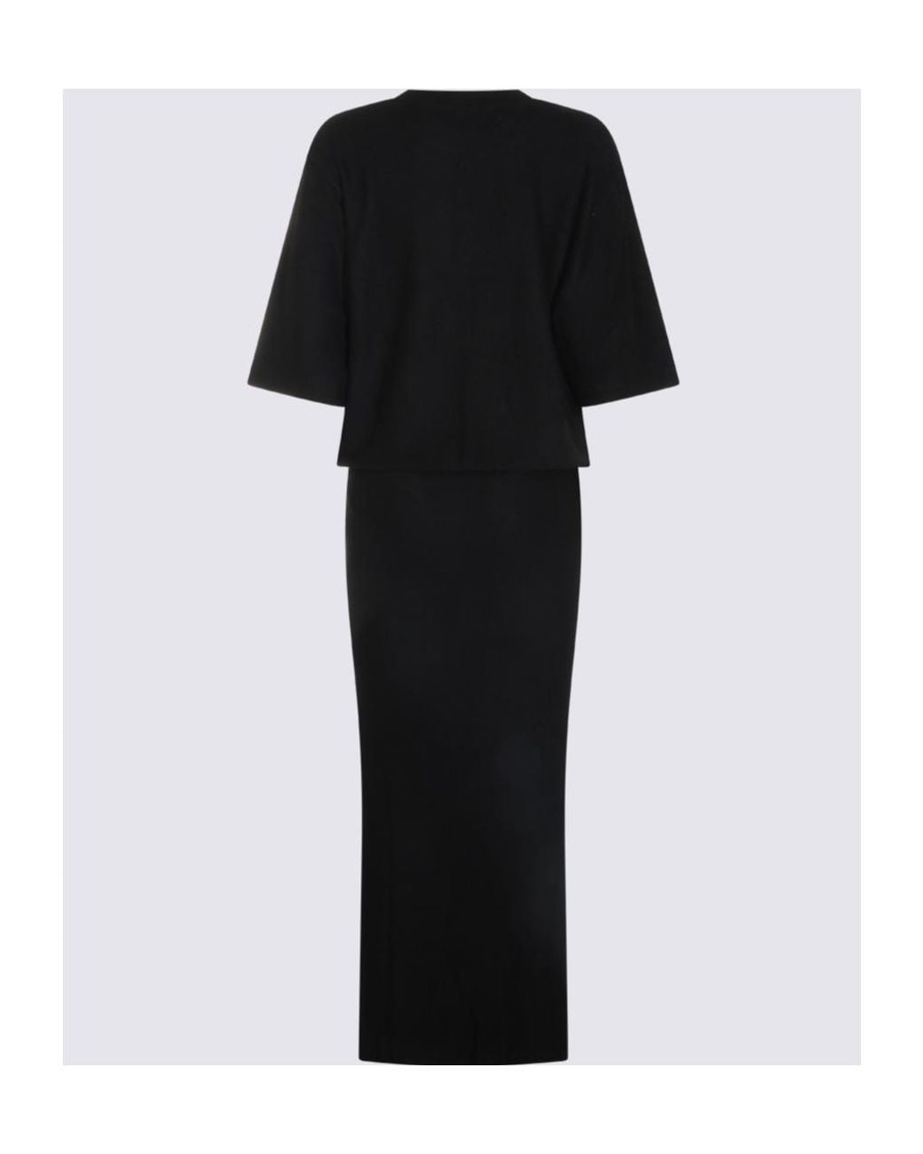 Thom Krom Black Layered Maxi Dress