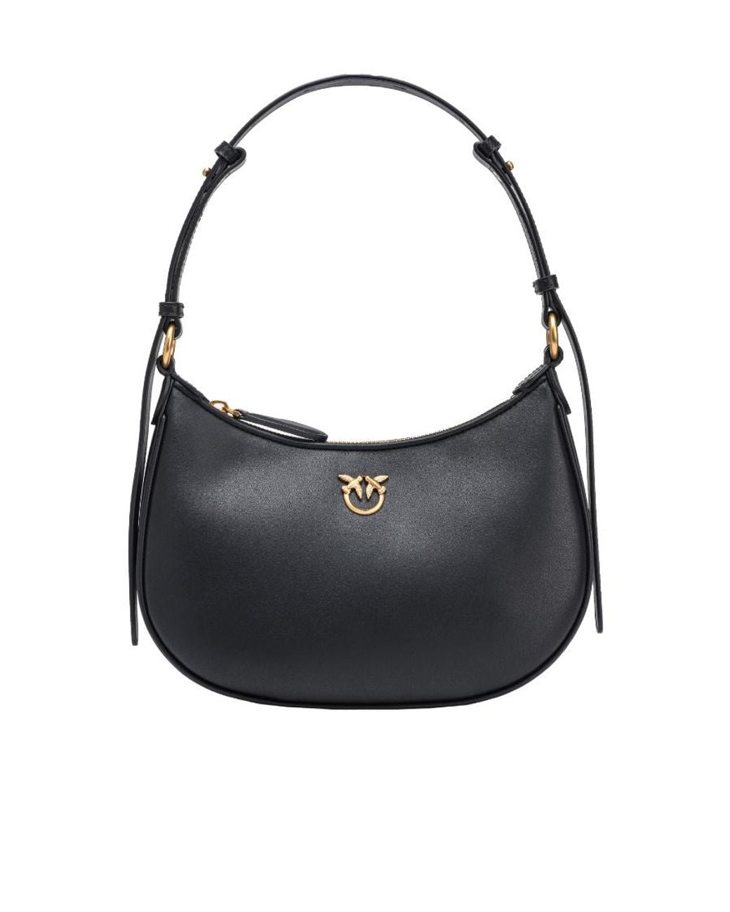 Pinko Black Half Moon Mini Love Bag