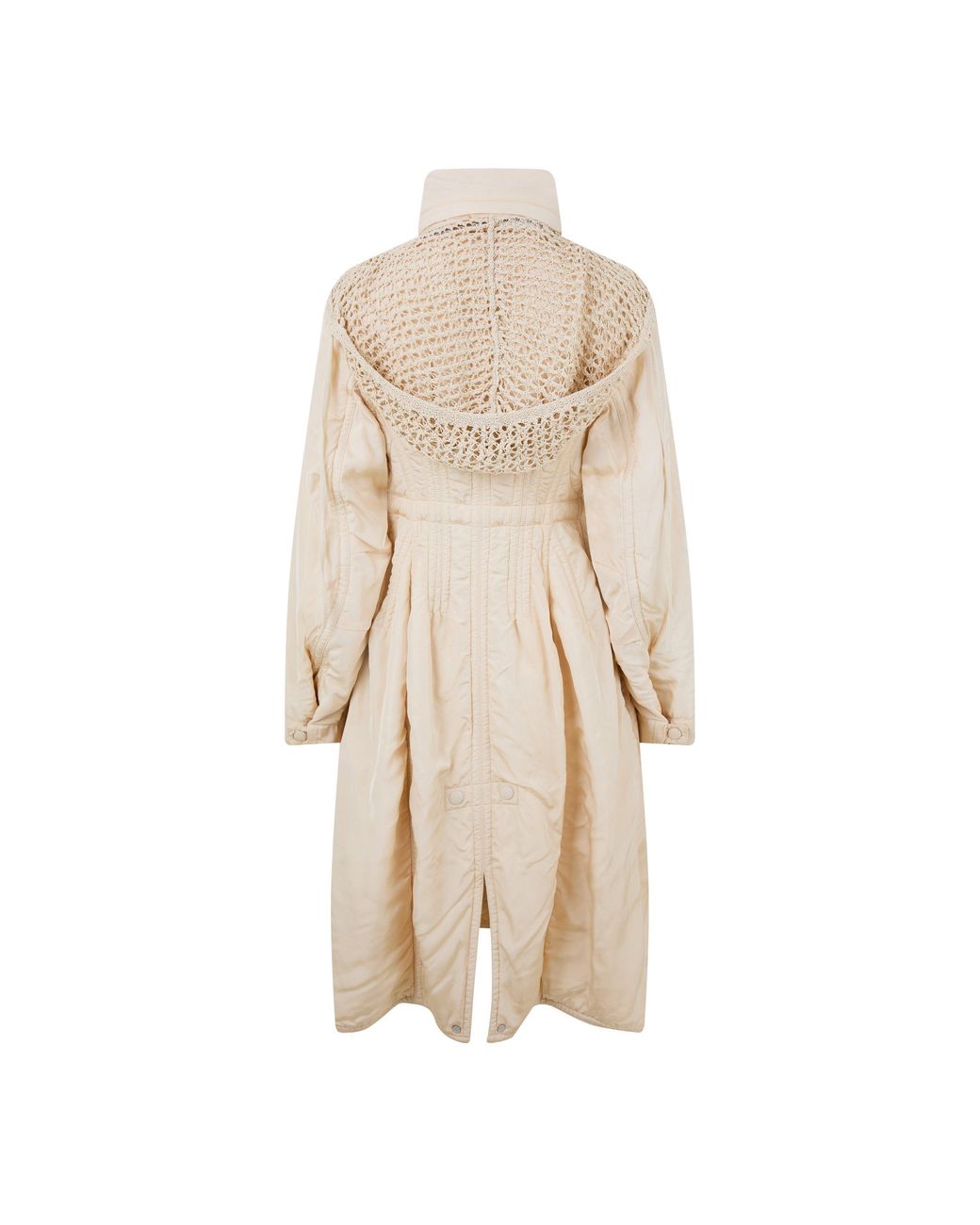 Bottega Veneta Natural Midlength Hooded Coat