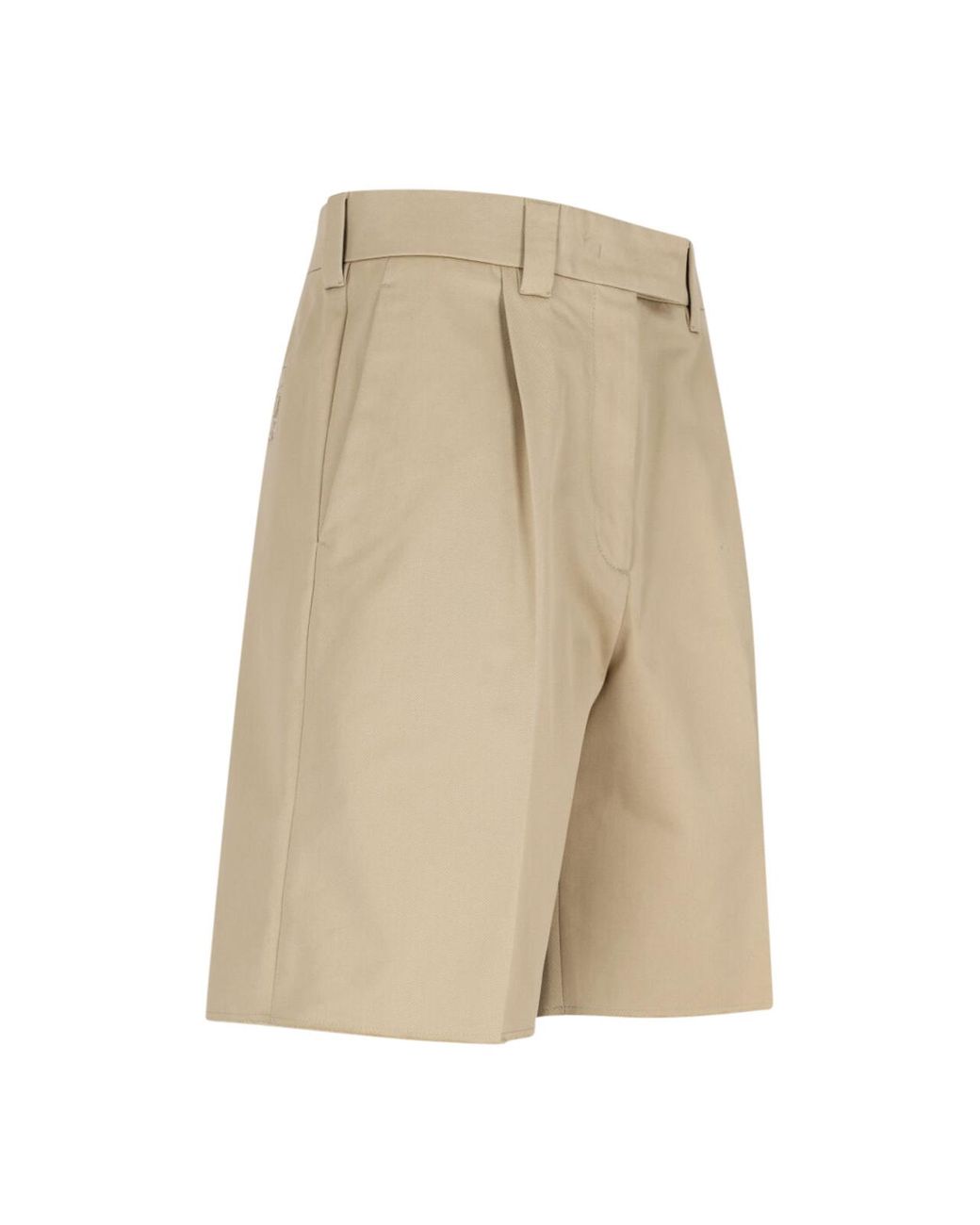 Miu Miu Natural Chino Bermudas