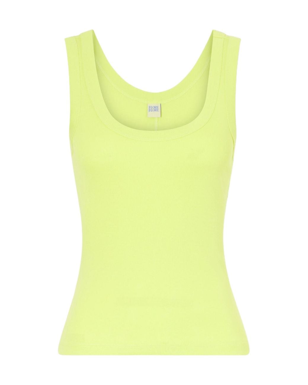 Flore Flore Yellow Cotton-Jersey Tank Top