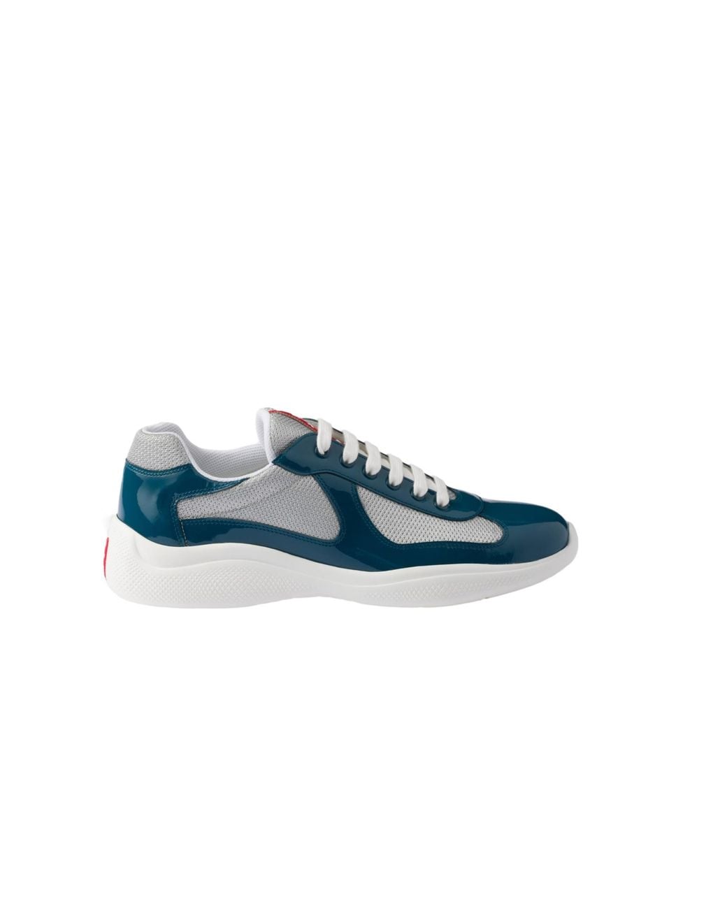 Prada Blue Americas Cup Lace-Up Sneakers for men