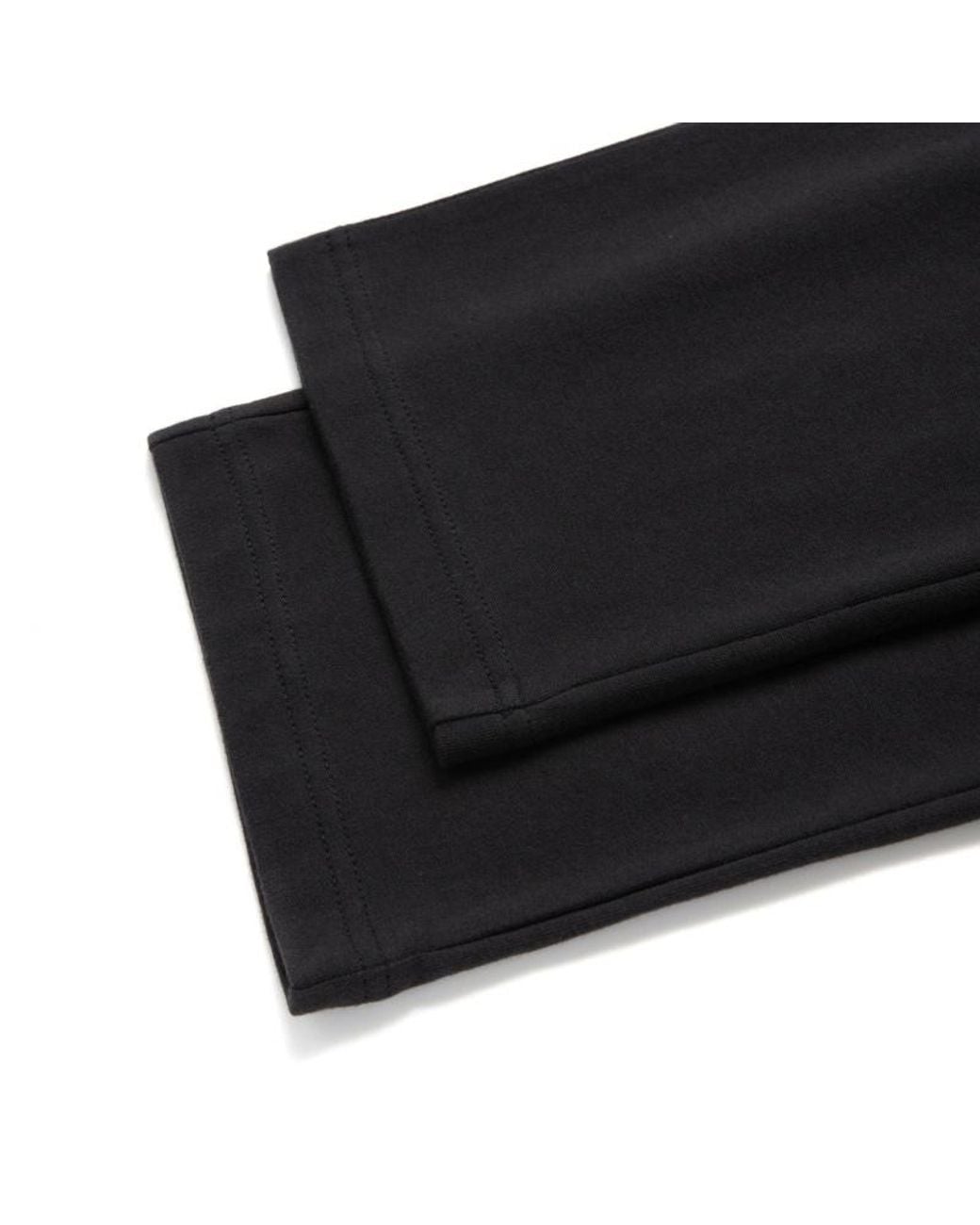 EA7 Black Elastic Waist Casual Pants for men