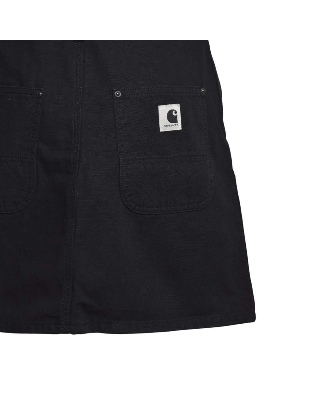 Carhartt Black Logo-Patch Mini Skirt