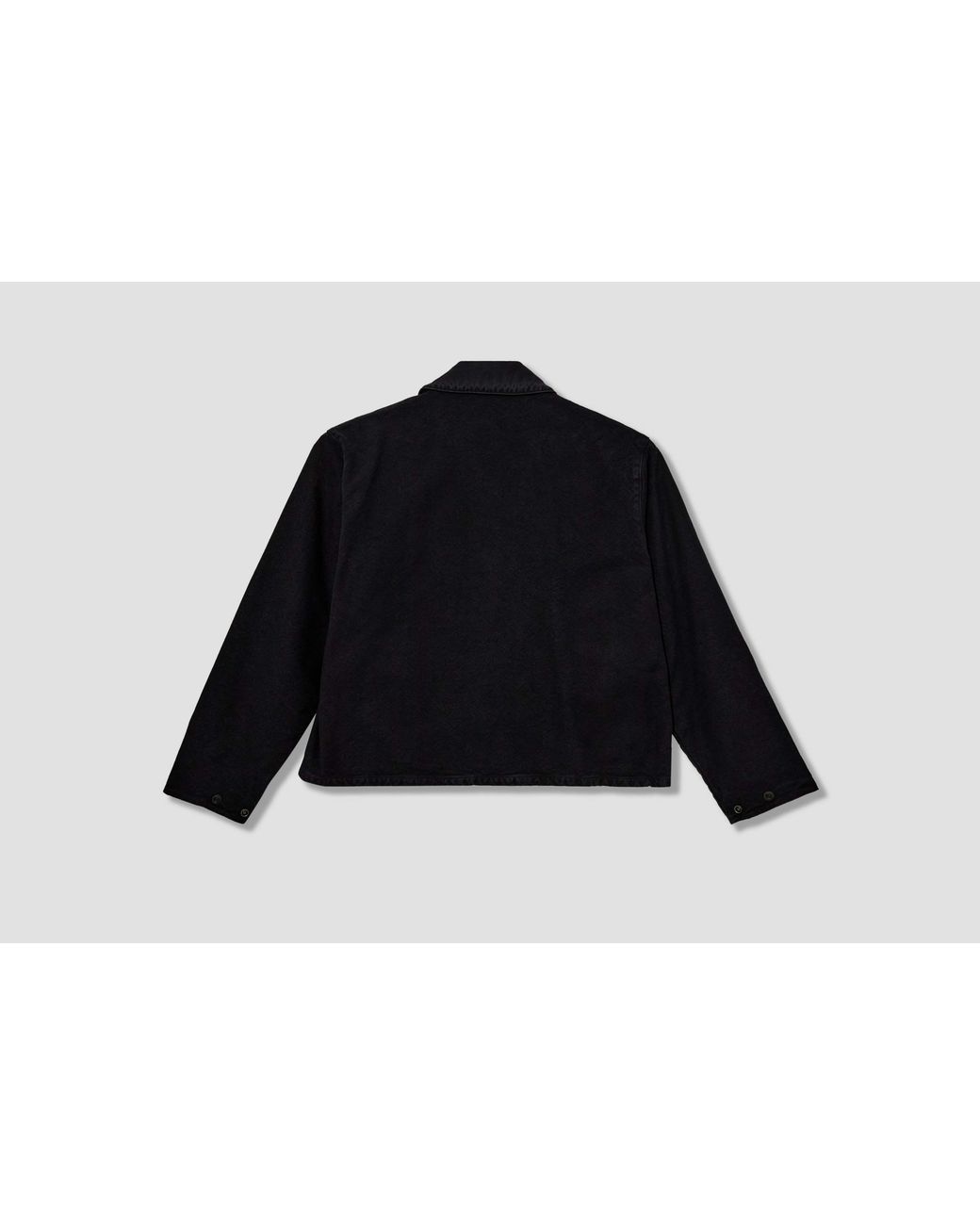 A.PRESSE Black Retro Collared Jacket for men