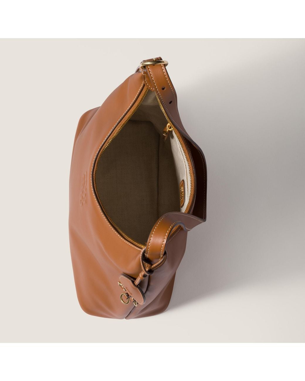 Miu Miu Brown Spirit Leather Bag