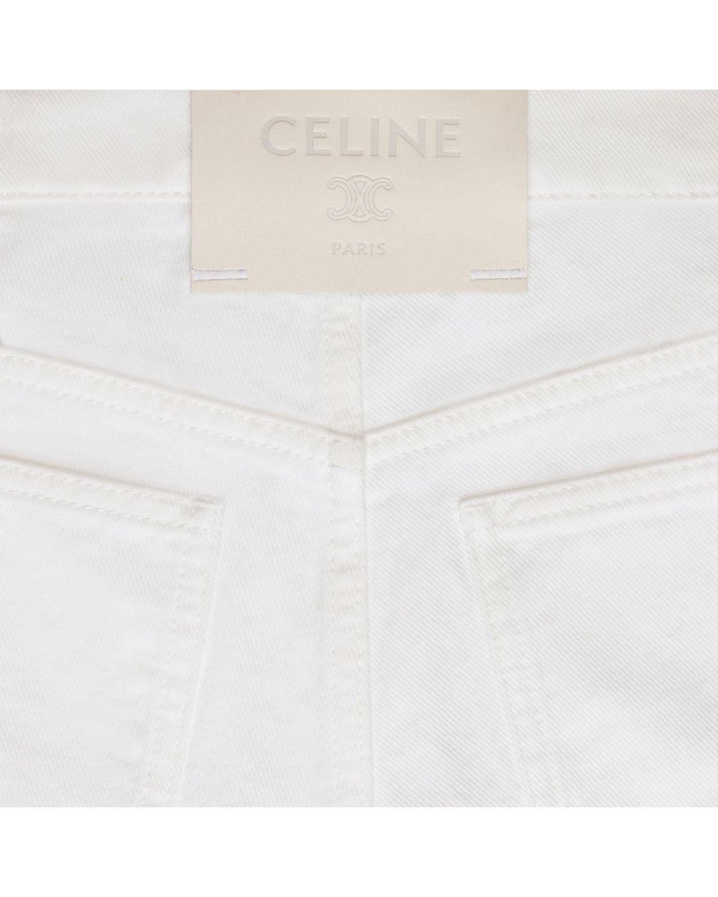 Céline White Shorts 001