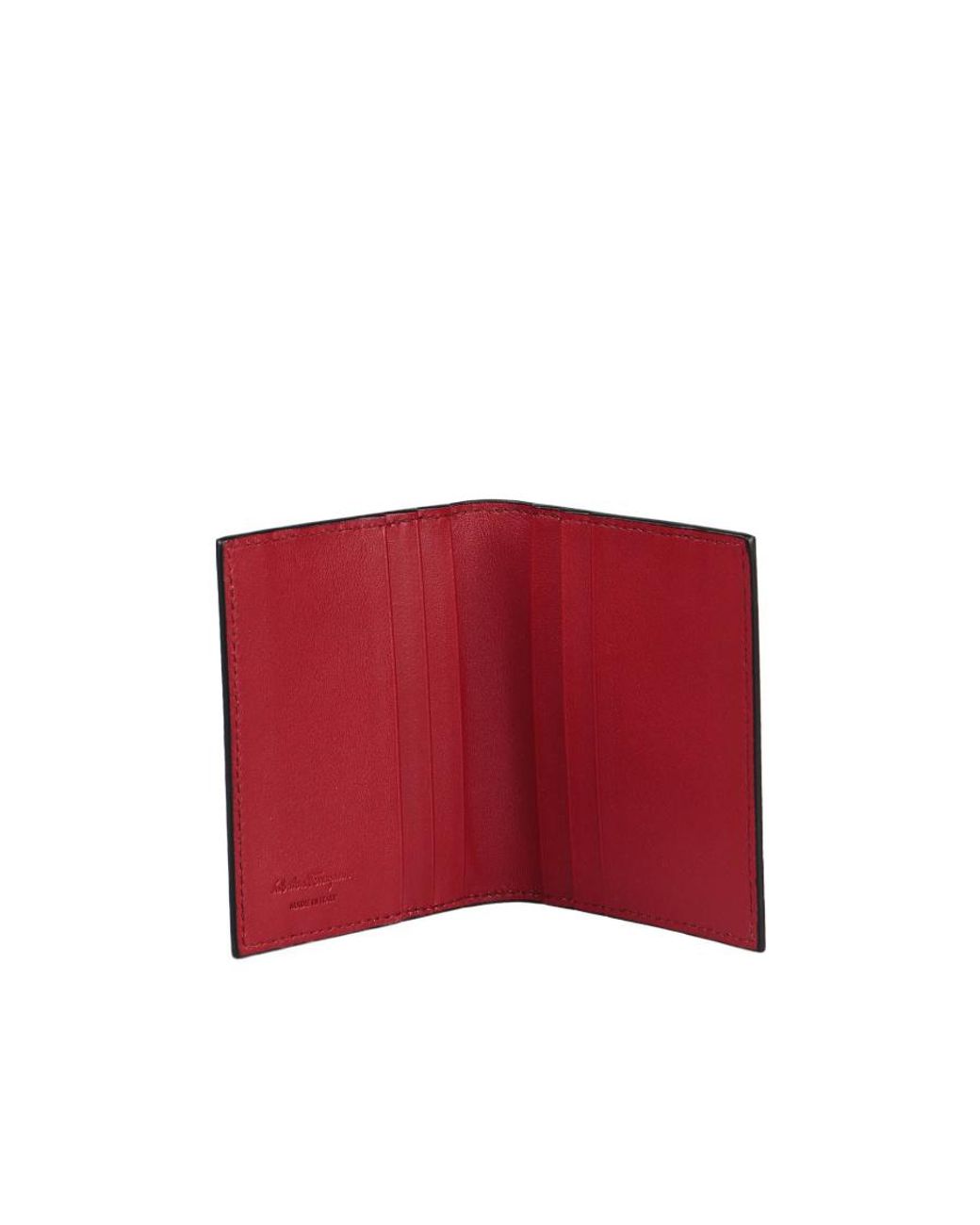 Ferragamo Black Ferragamo Gancini Bi-Fold Cardholder for men