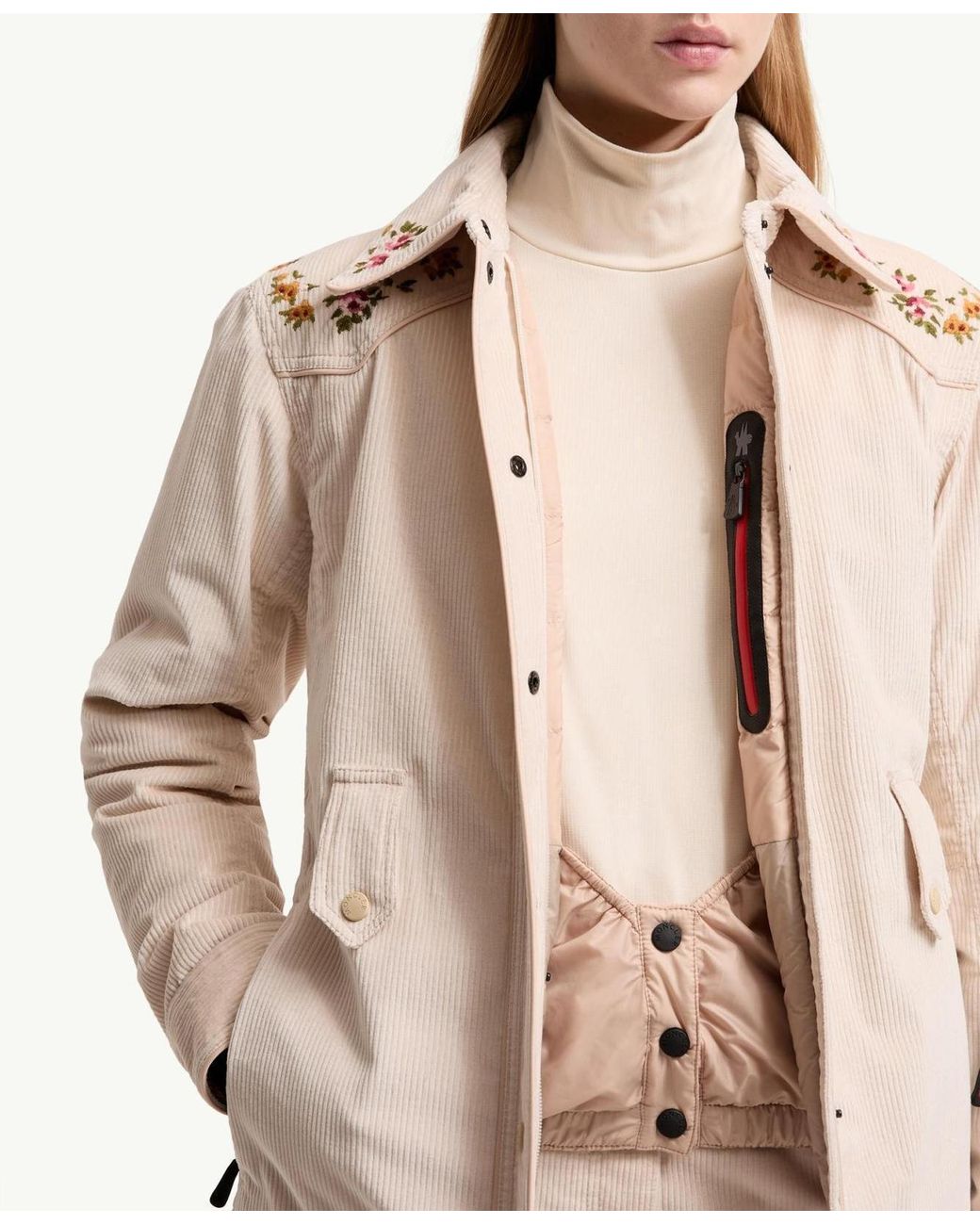 Moncler Natural Grenoble Olonne Insulated Ski Shirt Jacket