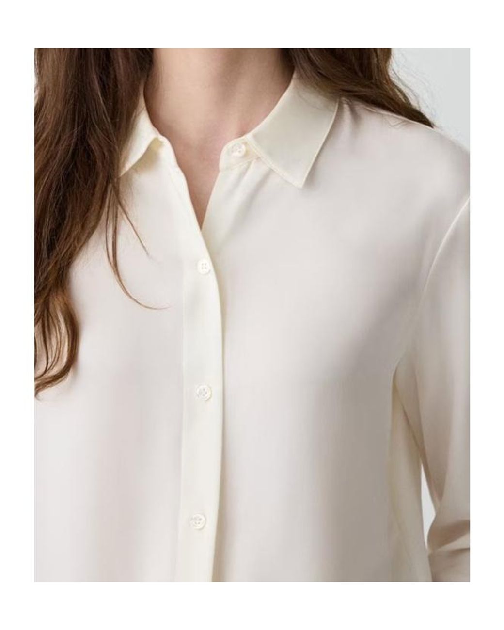 Theory White Long-Sleeved Shirt