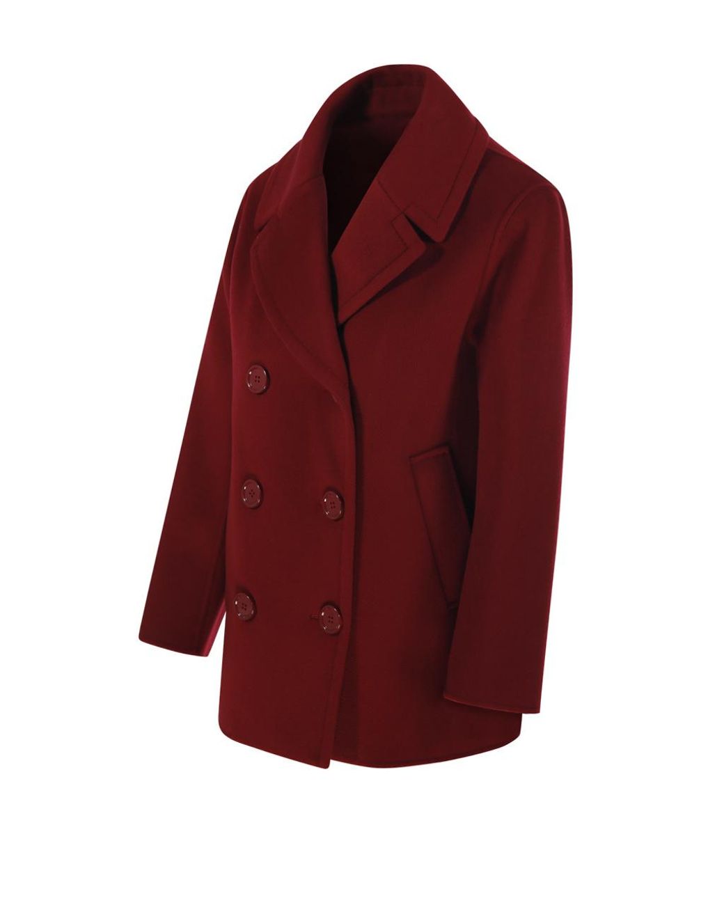 Max Mara Red 'S Elise Double-Breasted Coat