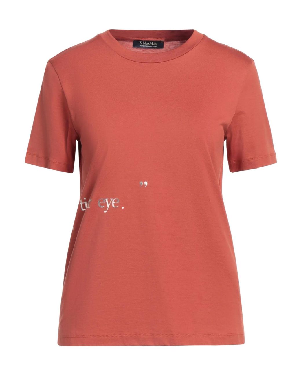 Max Mara Red Printed Short-Sleeve T-Shirt