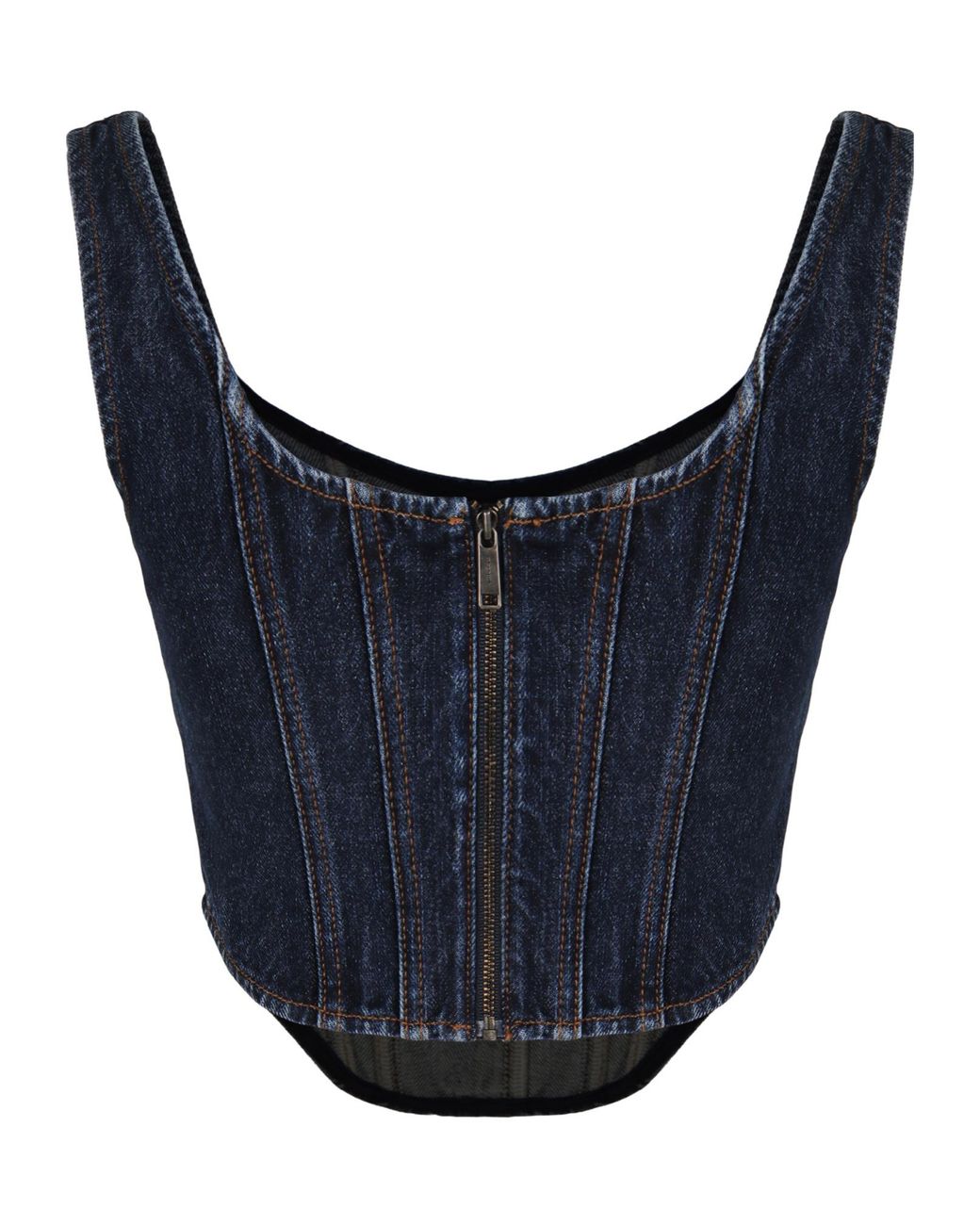 Self-Portrait Blue Denim Top