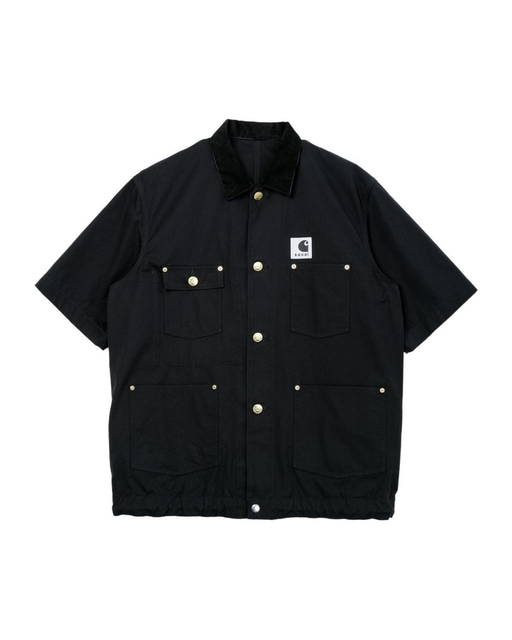 Sacai Blue X Carhartt Wip Duck Shirt for men