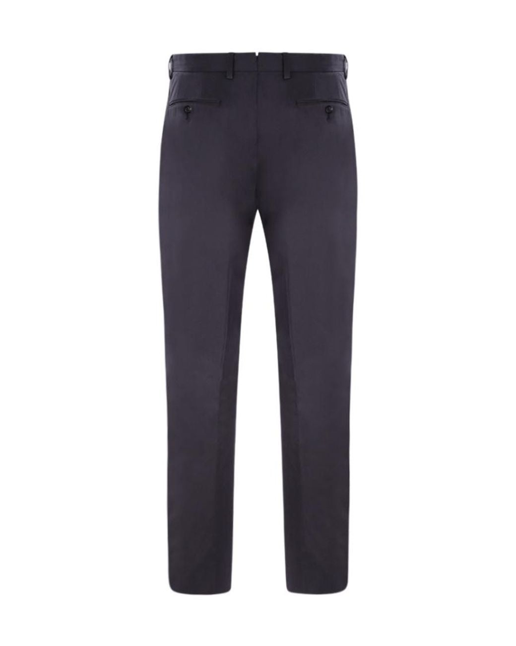 Zegna Blue Straight-Leg Cotton Chino Trousers for men
