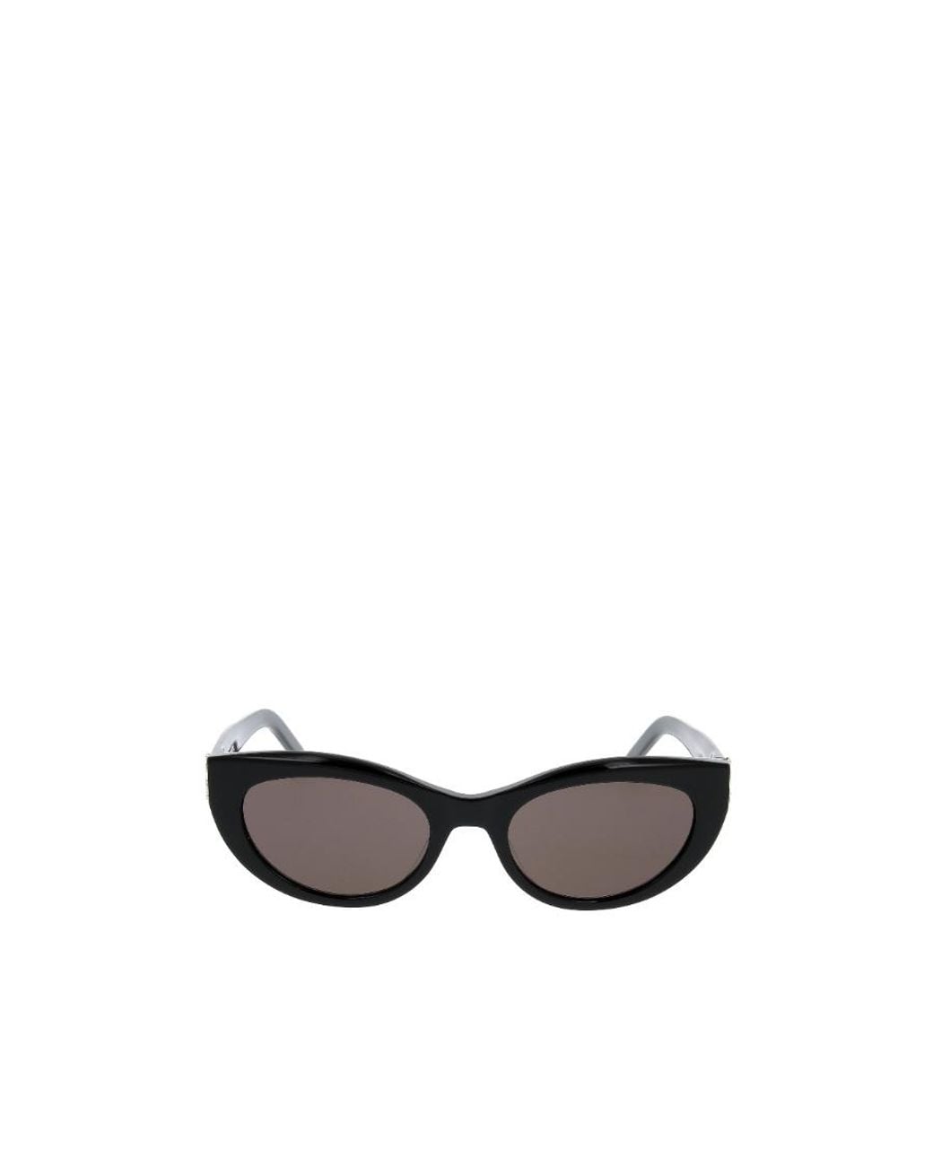 Saint Laurent White Eyewear Cat-Eye Frame Sunglasses