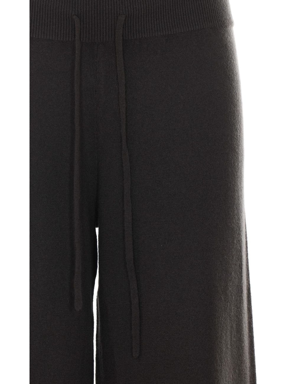 Lisa Yang Black Sofi Drawstring Knitted Trousers