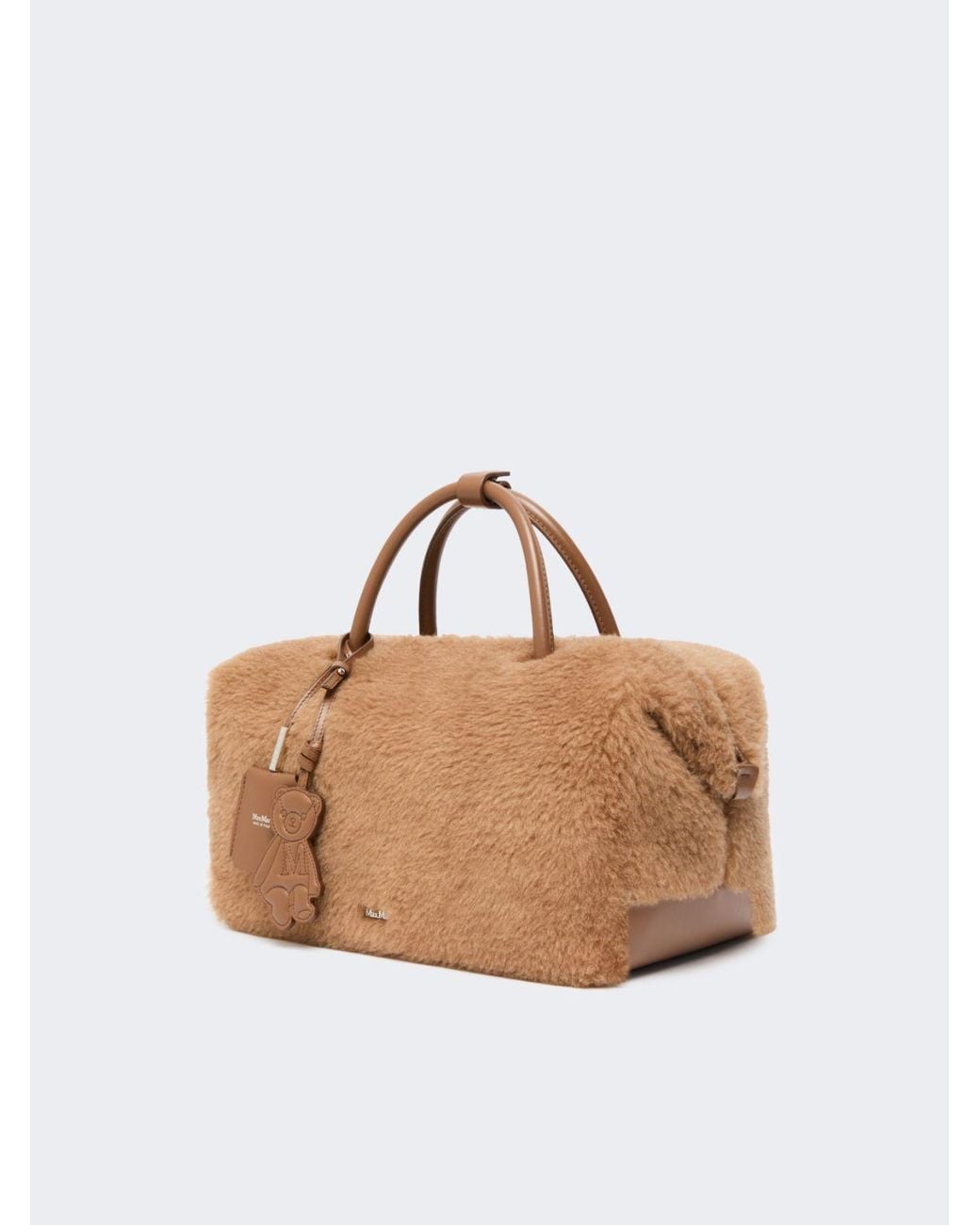 Max Mara Brown Large Teddy Boston Bag