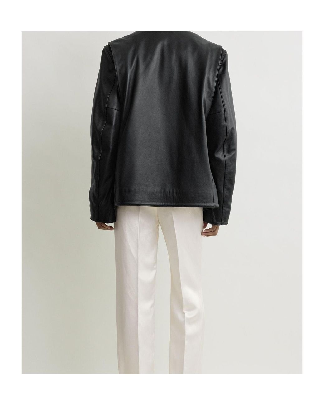 Totême  Black Totême Minimal Biker Jacket