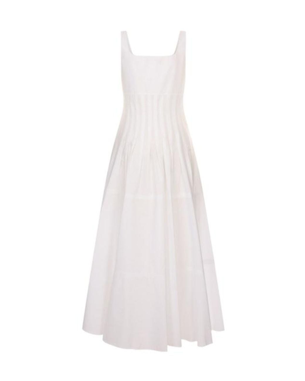 Max Mara White Studio Feltre Structured Bodice Midi Dress