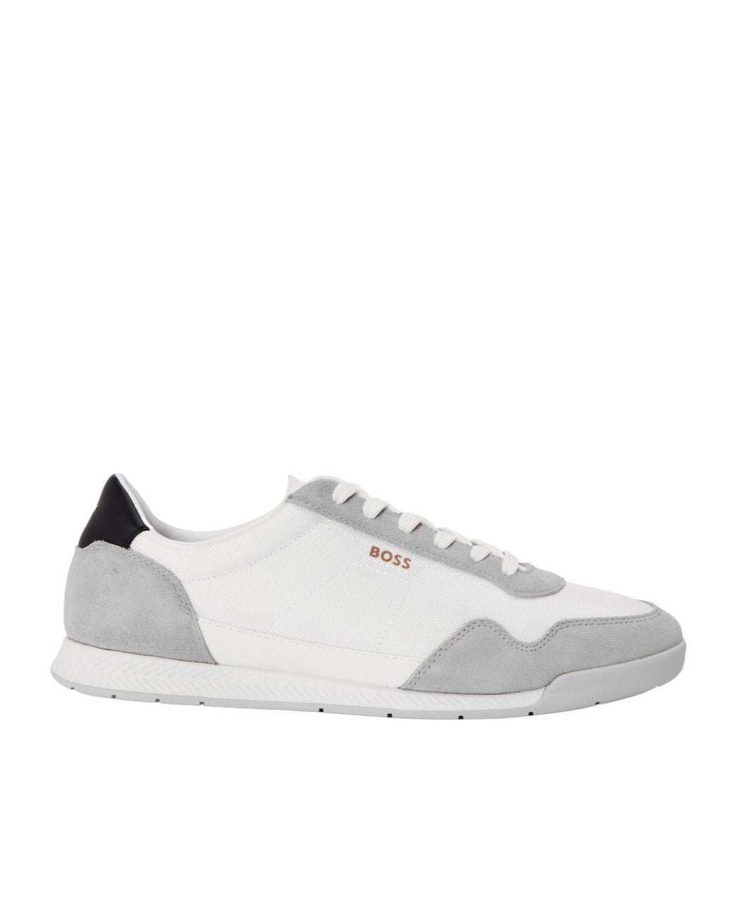 Boss White Simple And Casual Shoes for men