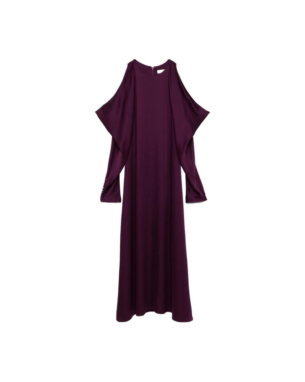 Jonathan Simkhai Purple Lovisa Cold-Shoulder Midi Dress