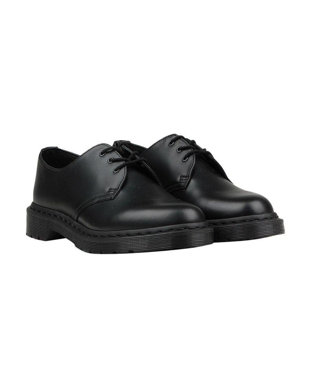 Dr. Martens Black Laced Derby Shoes for men