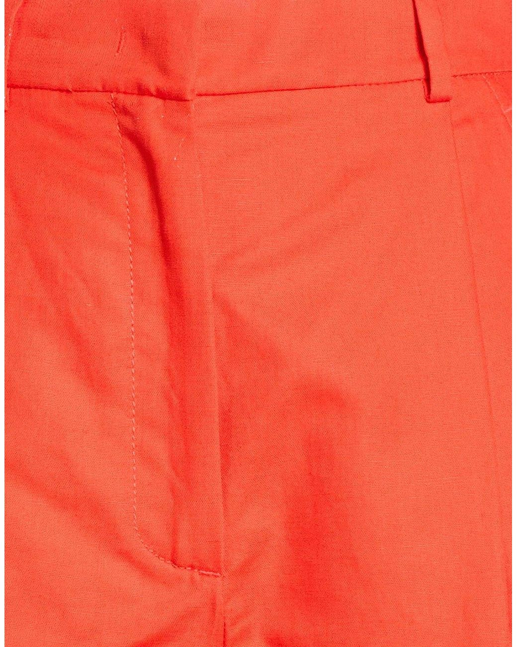 Weekend by Maxmara Red Minimal Solid Shorts