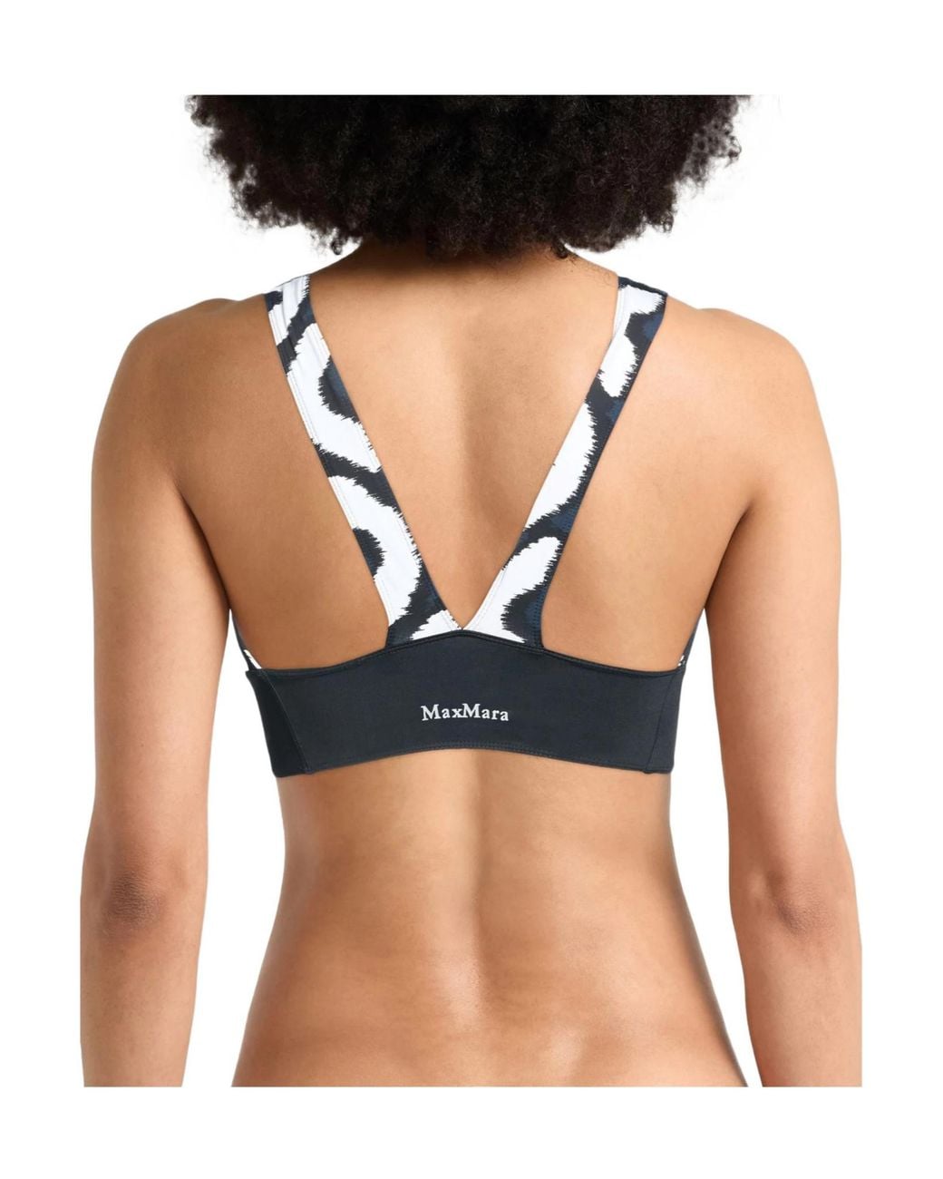 Max Mara Blue Bikini Top