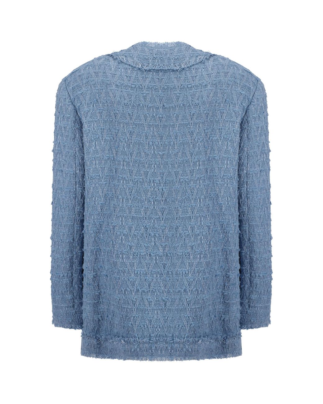 Dolce & Gabbana Blue 4 Pockets Tweed Jacket