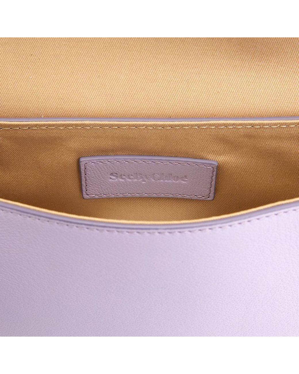 See By Chloé Purple Mara Crescent-Shaped Handbag