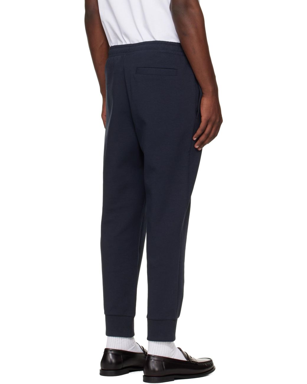 Boss Blue Boss Logo Detail Stretch Tracksuit Bottoms for men