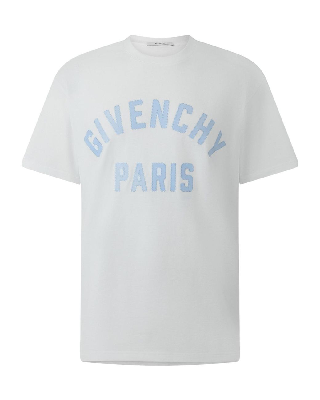 Givenchy White Crew-Neck Short-Sleeve T-Shirt for men