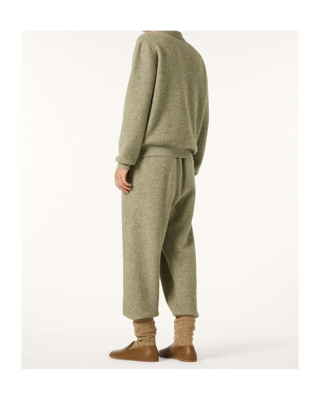 Loro Piana Green Cellina Pants for men