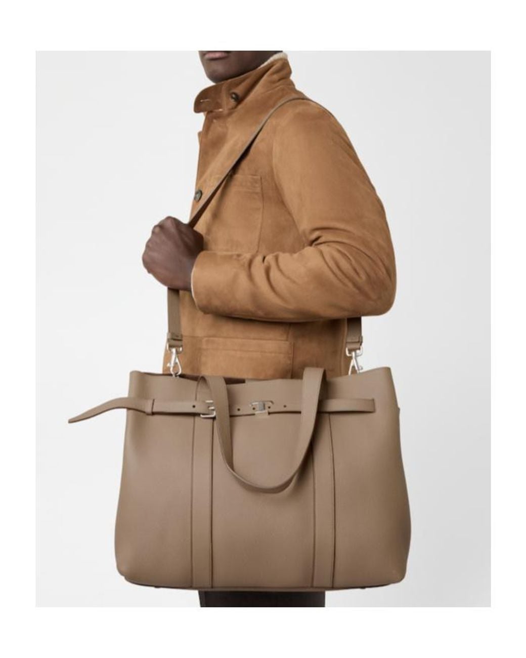 Tod's Natural T Timless Leather Shoulder Bag