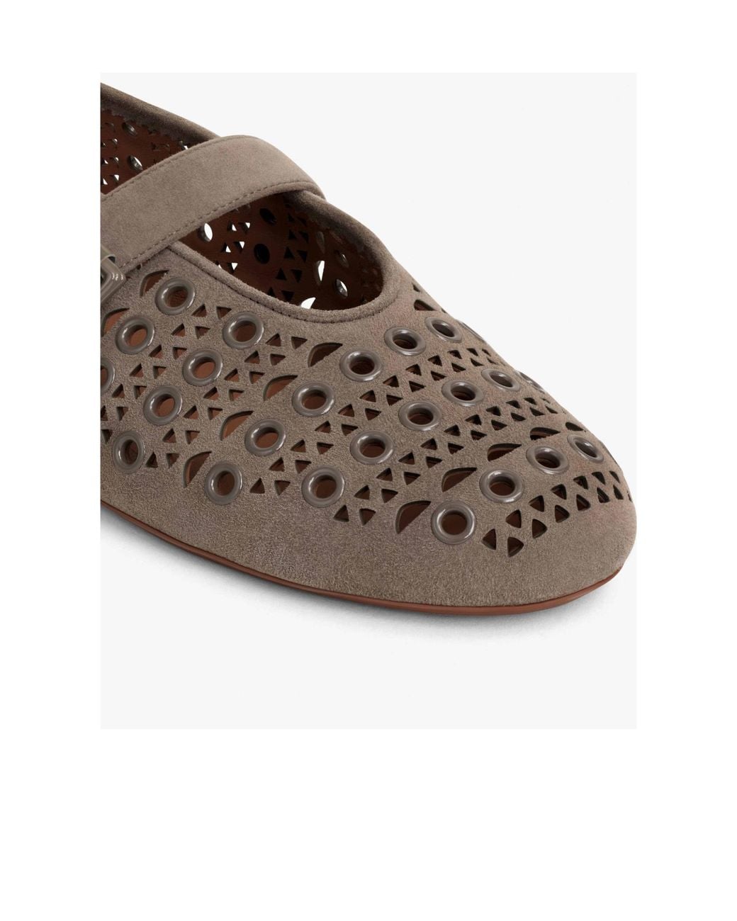 Alaïa Brown Ballet Flats