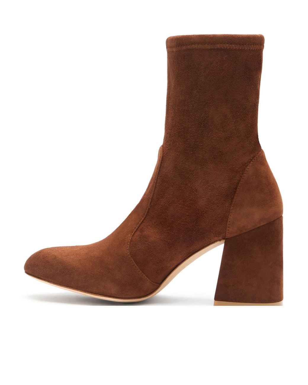 Stuart Weitzman Brown Ankle-Length Suede Boots
