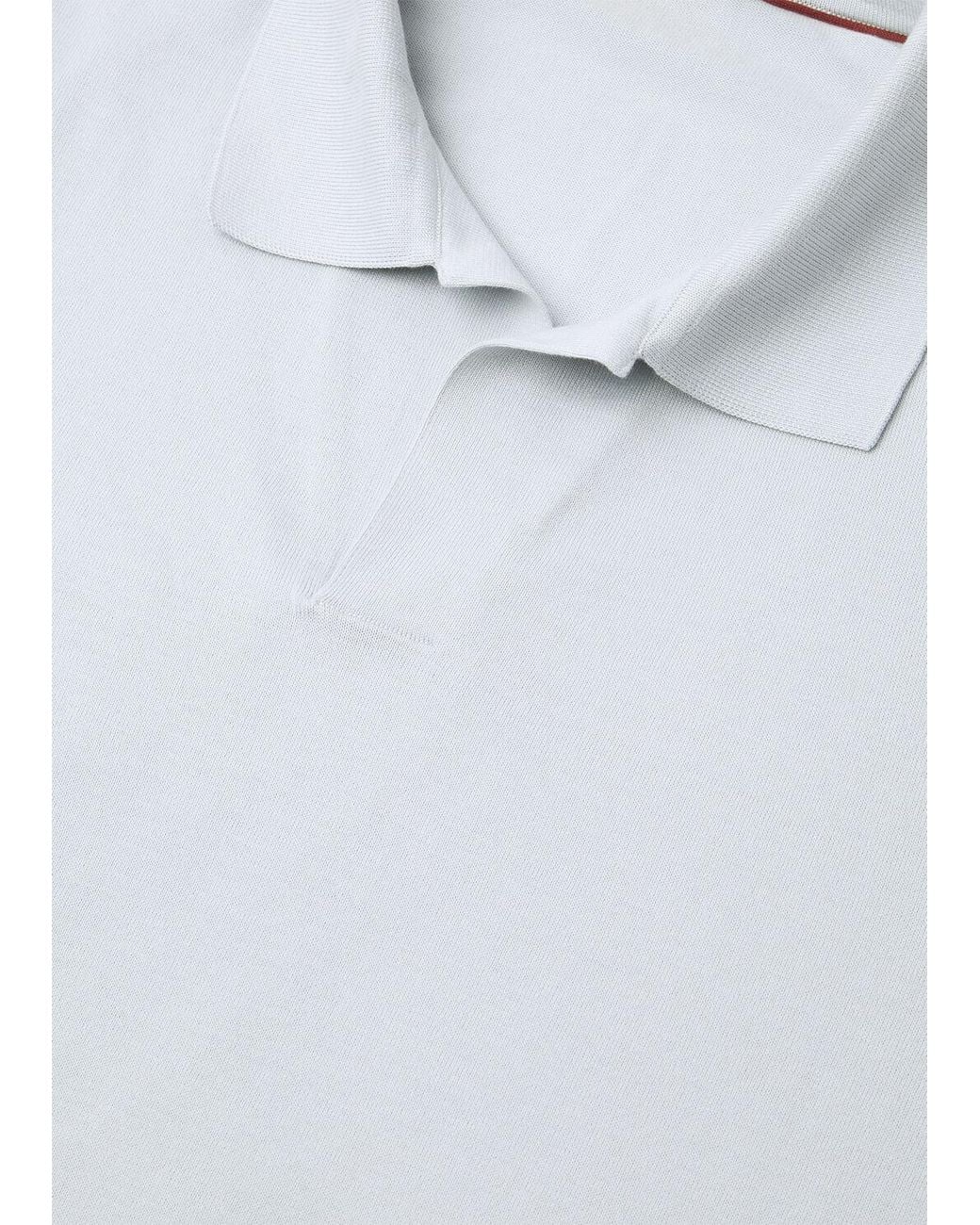 Loro Piana White Polo Shirt for men