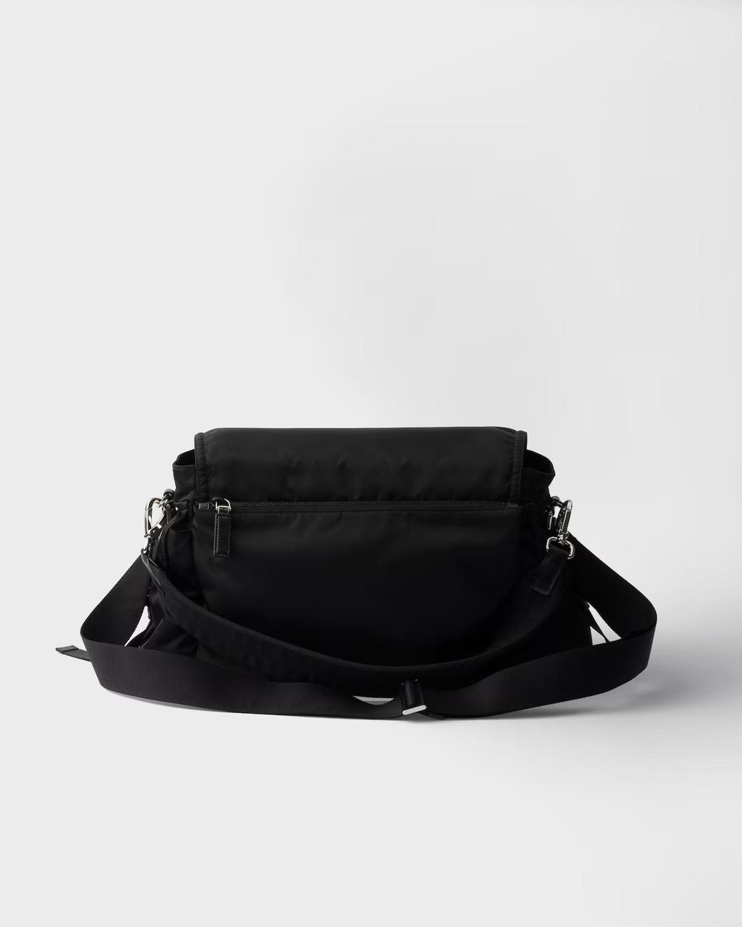 Prada Black Explore Re-Nylon And Leather Bag for men