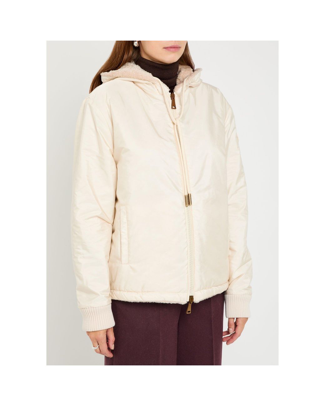 Moncler Natural Reversible Zip-Through Cardigan