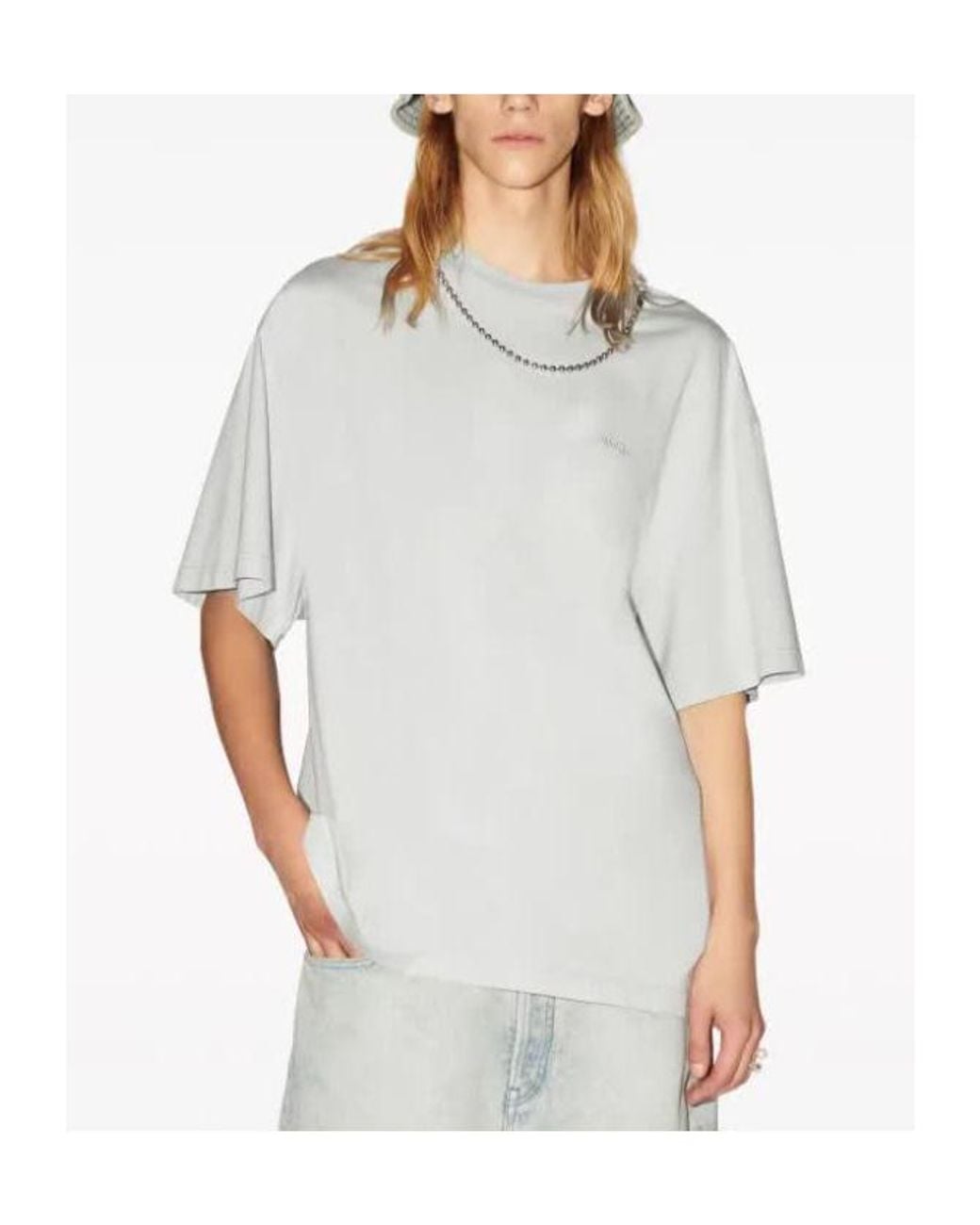 Ambush White Ballchain Crewneck T-Shirt for men
