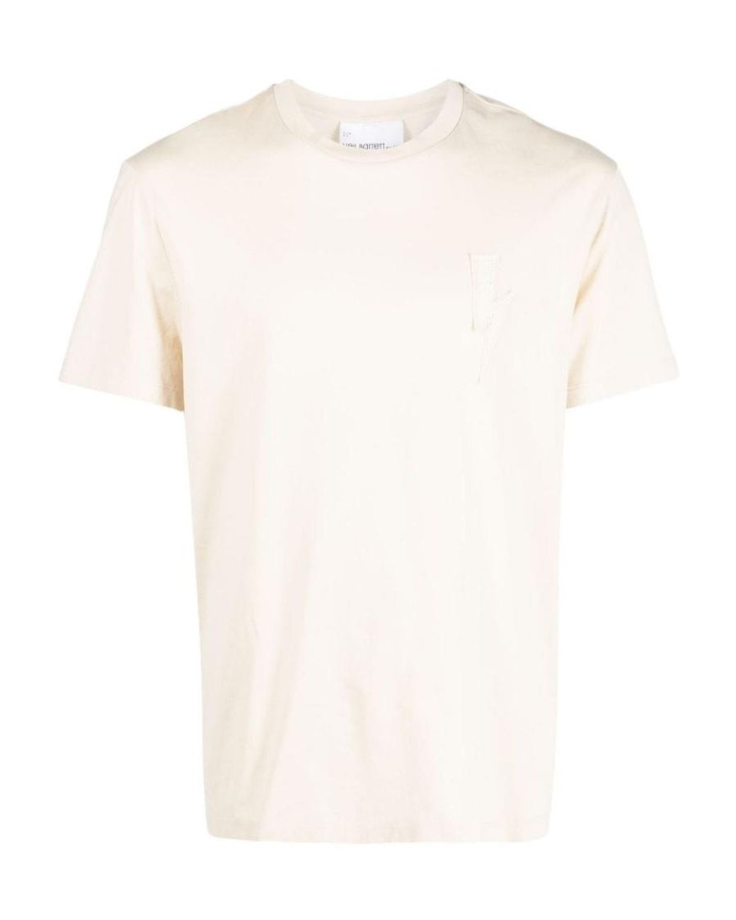 Neil Barrett White Thunderbolt-Motif T-Shirt for men