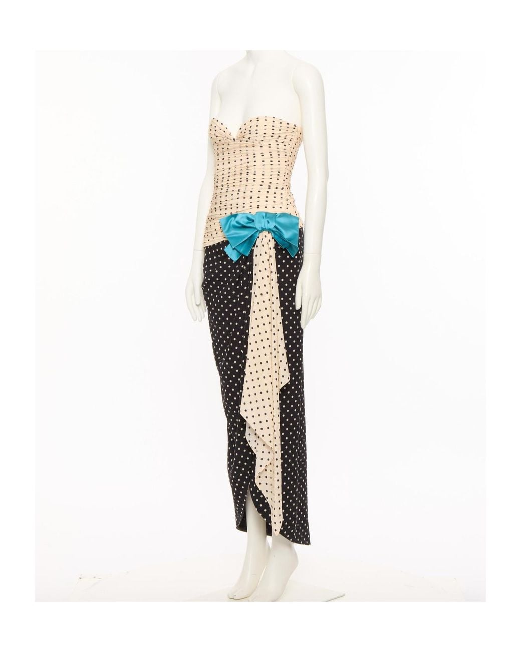 Valentino White Crepe De Chine Dress