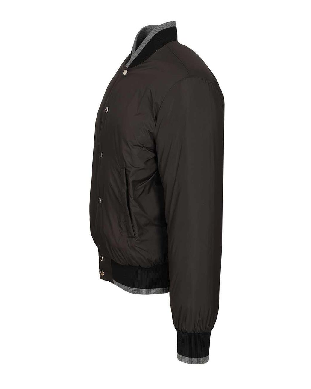 Dolce & Gabbana Gray Reversible Padded Jacket for men