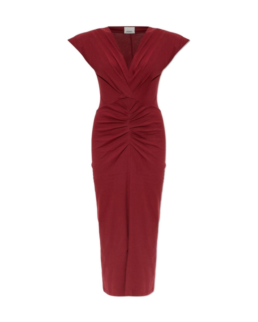 Isabel Marant Red Short-Sleeved Dress