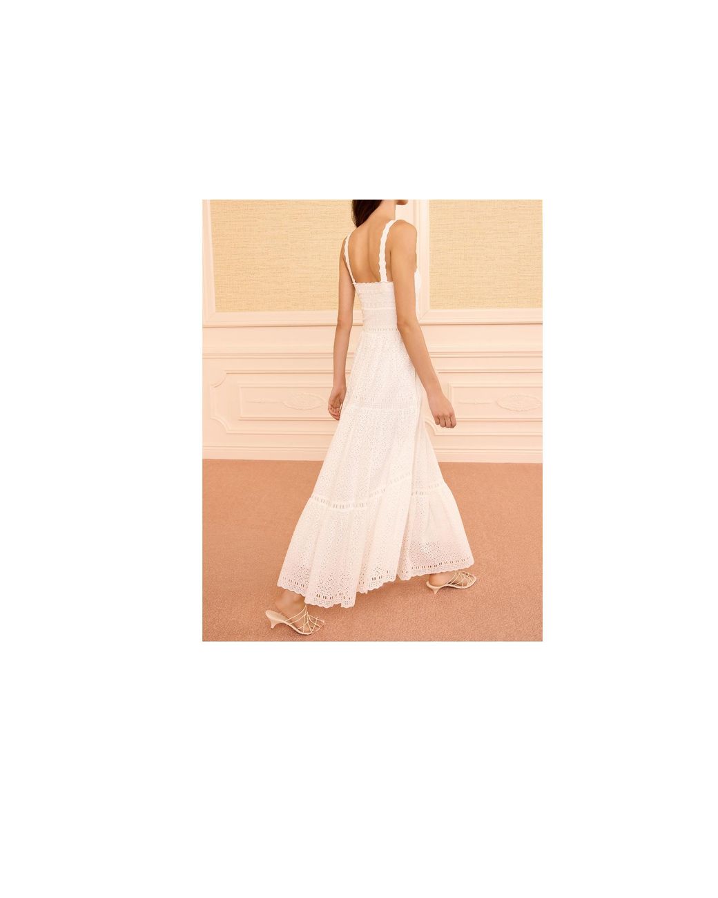Ulla Johnson White Broderie Maxi Dress