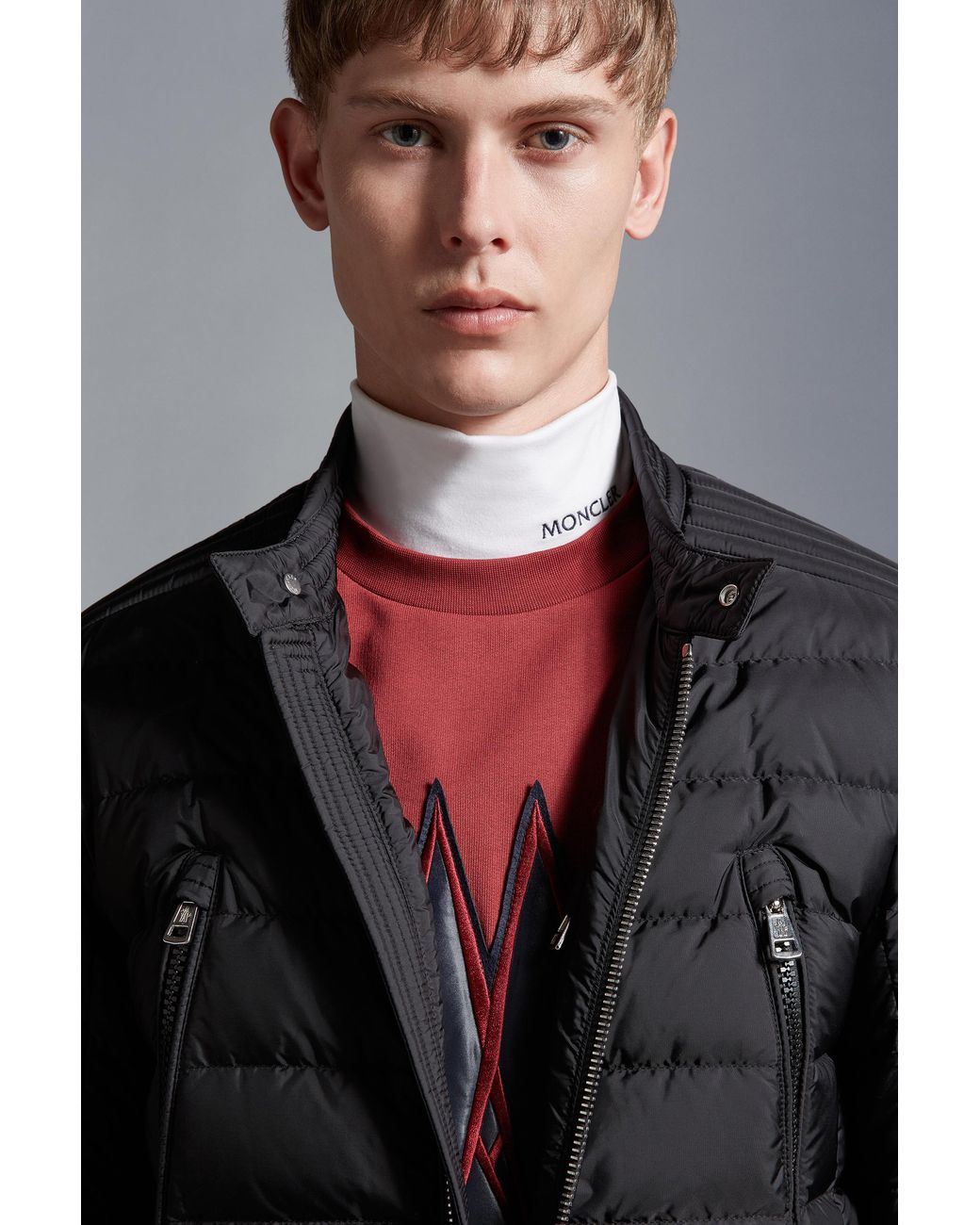 Moncler Black Amiot Short Down Jacket for men