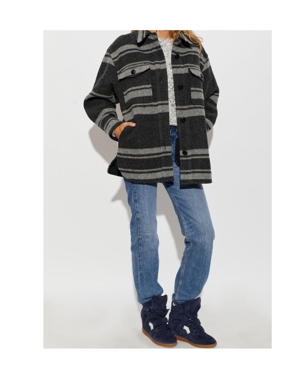 Isabel Marant Black Long-Sleeve Casual Jacket