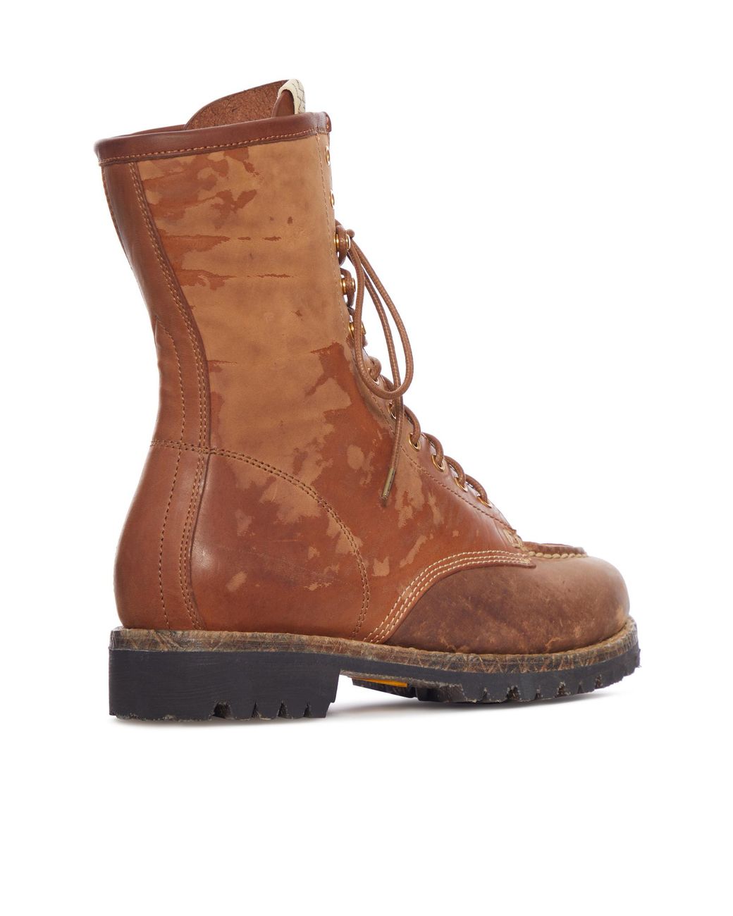 Visvim Brown Leather Lace-Up Boots for men